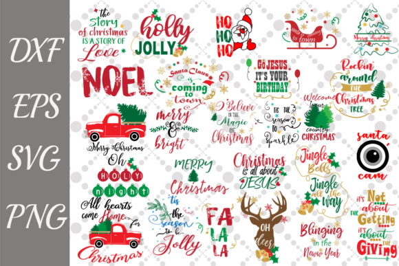 26 Christmas Quotes Bundle: Graphics and Crafts for Branding