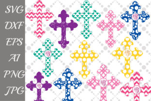 Christian Cross Bundle Graphics for Crafts