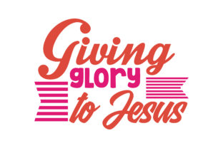 Giving Glory to Jesus Quote SVG Cut Review for Crafts & Graphics